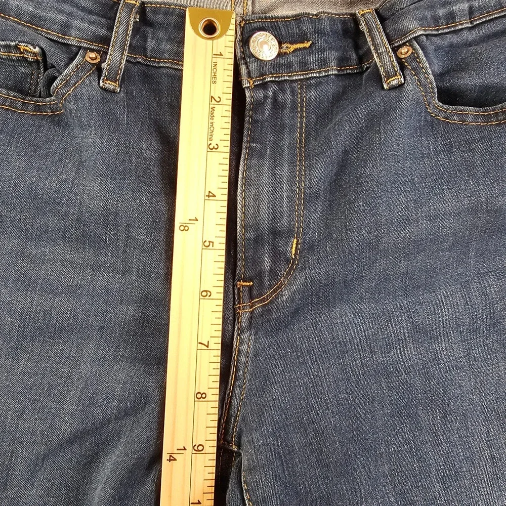Levis 712 Slim Jeans Womens 33 Dark Wash Blue Mid Rise Stretch Denim Pants